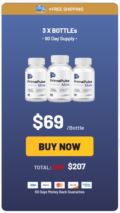 PrimePulse Male 3 Bottle Price